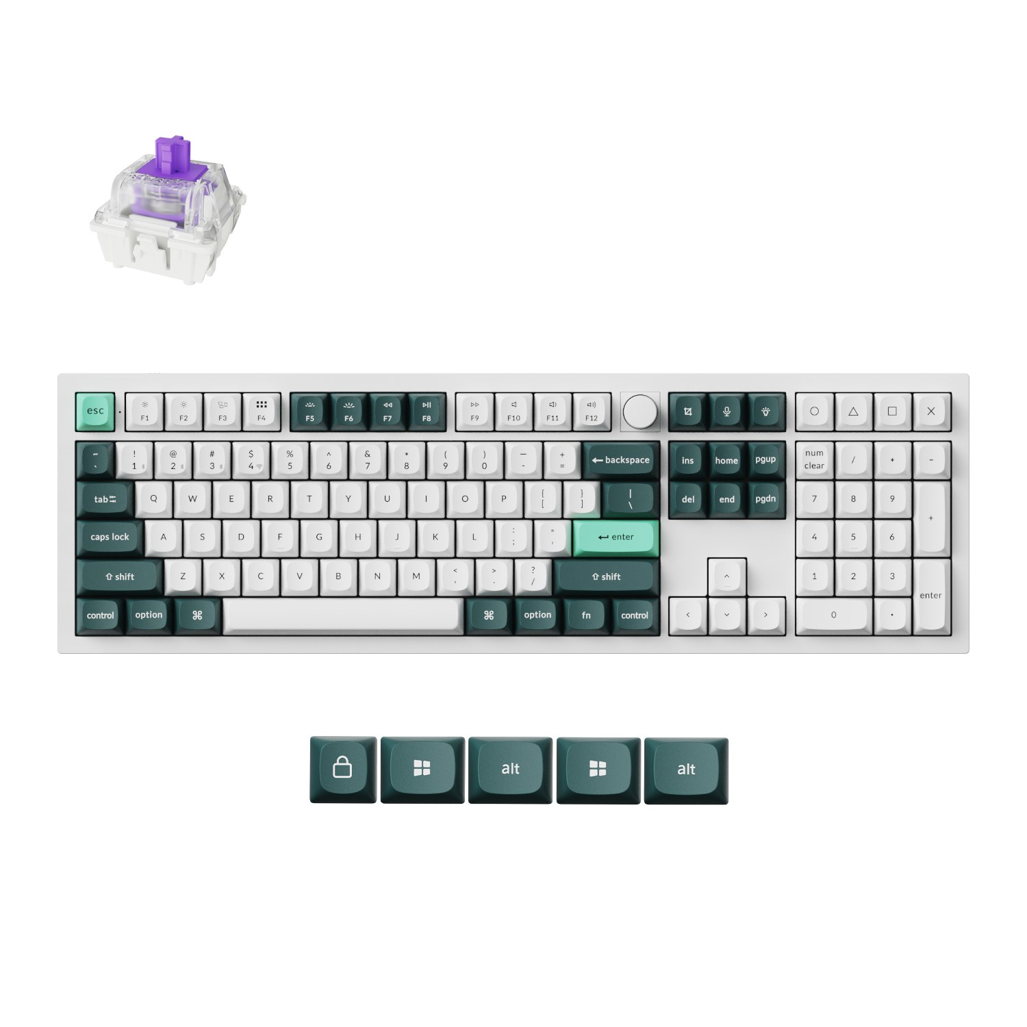 Keychron Q6 HE QMK Full-size Wireless Custom Mechanical Keyboard (Q6H-P1)
