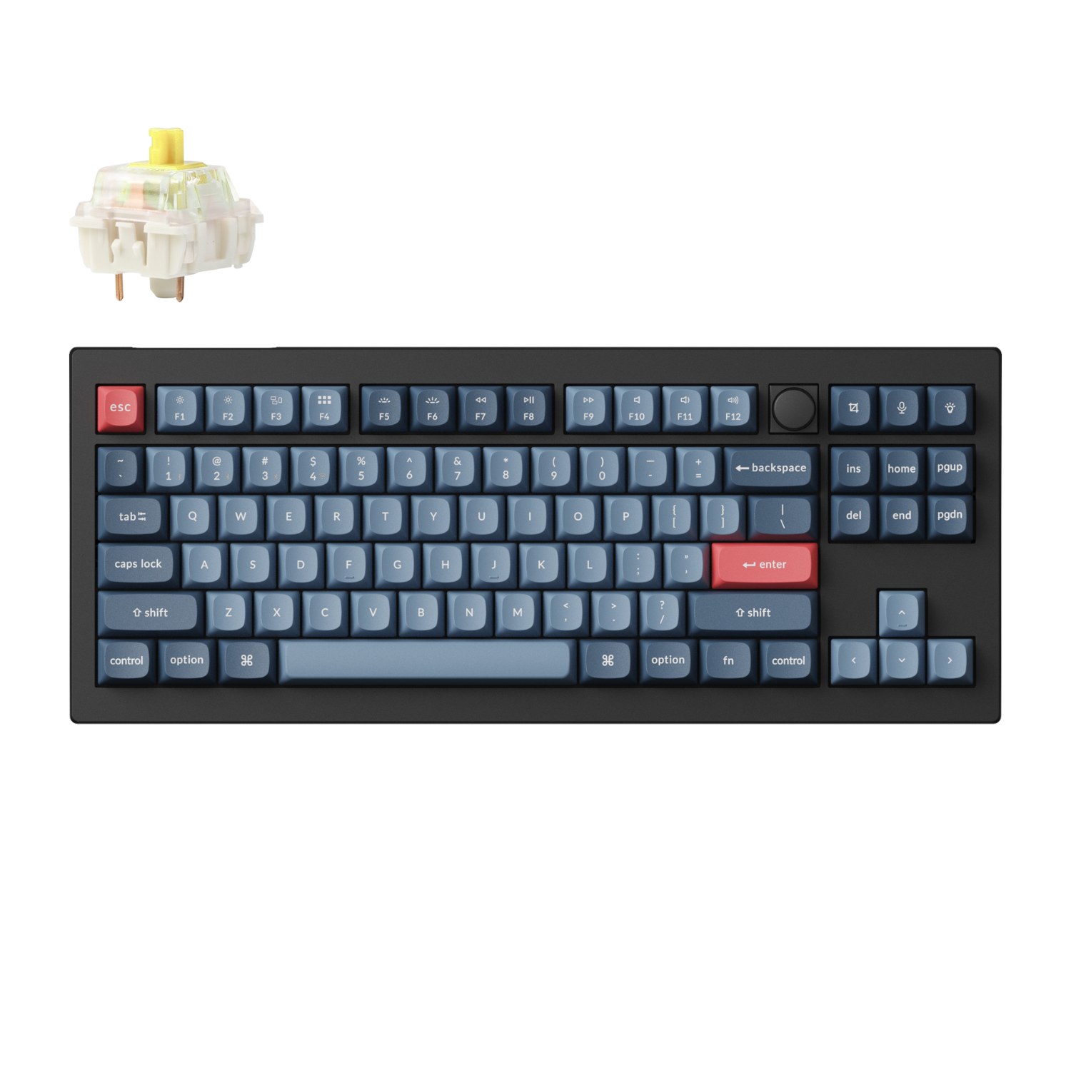 Keychron V3 Max QMK/VIA 80% Wireless Custom Mechanical Keyboard, Black (V3M-D4)