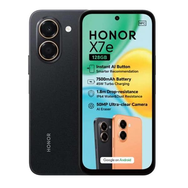 Honor X7E 128GB Dual SIM Midnight Black
