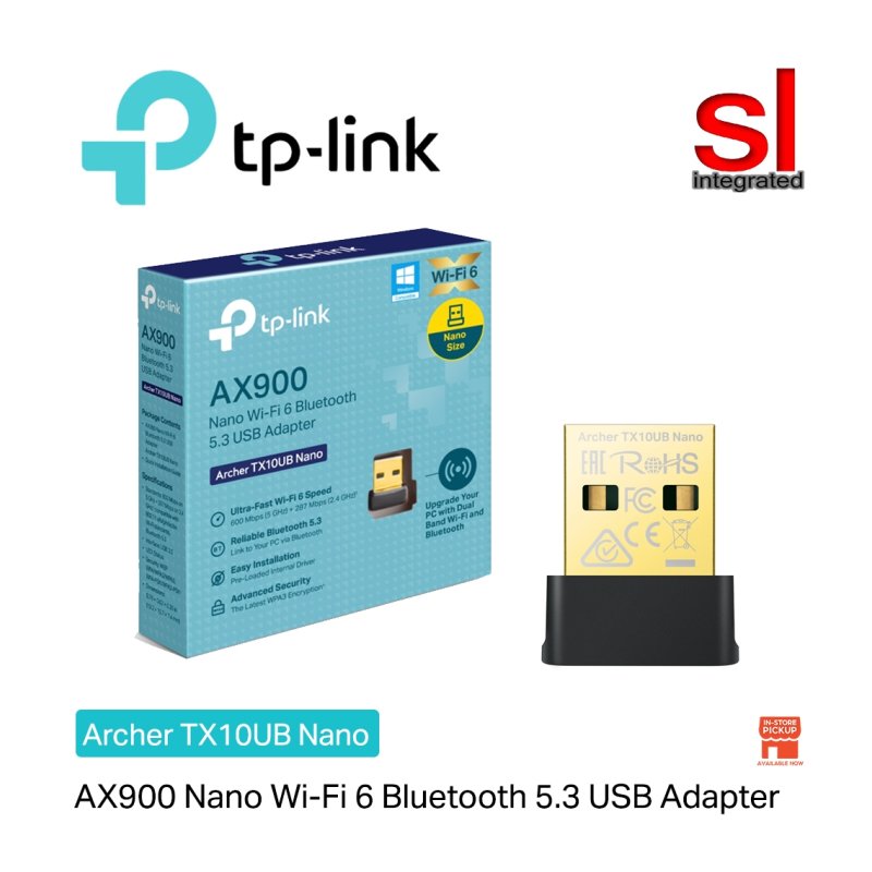 TP-Link AX900 Nano Wi-Fi 6 Bluetooth USB Adapter