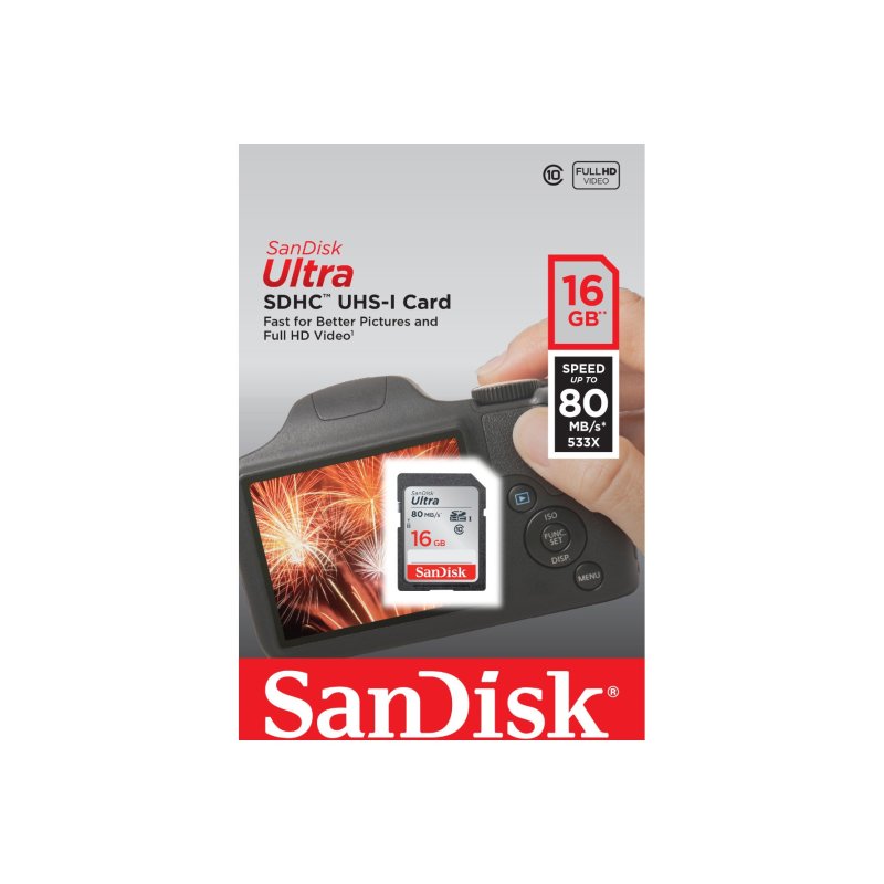 Sandisk Ultra 16GB Class 10 SDXC Card