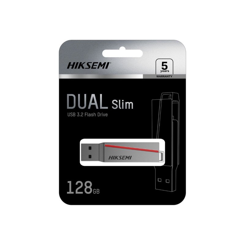 Hiksemi Dual Slim 128GB USB-C Flash Drive