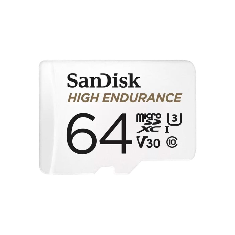 Sandisk High Endurance 64GB Class 3 MicroSDXC Card with Adapter