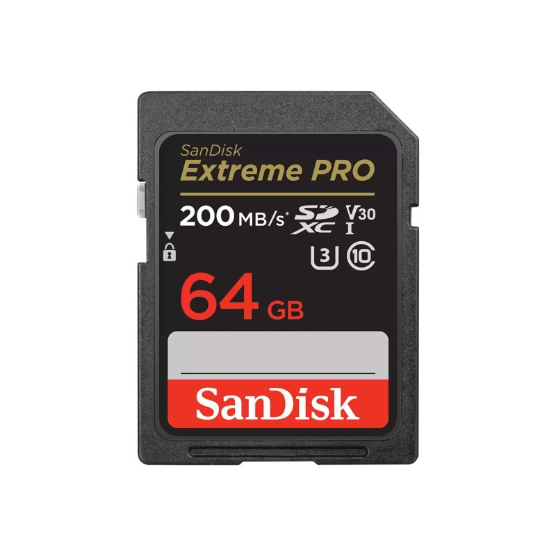 SanDisk Extreme Pro SD UHS I Card for 4K Video 64GB