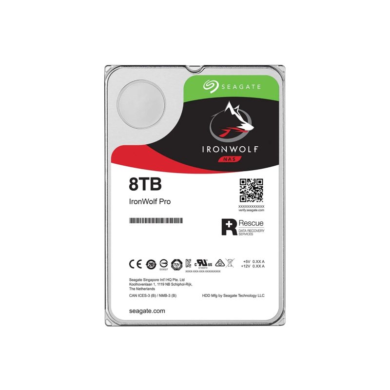 Seagate Ironwolf NAS 8TB 3.5" SATA Internal HDD