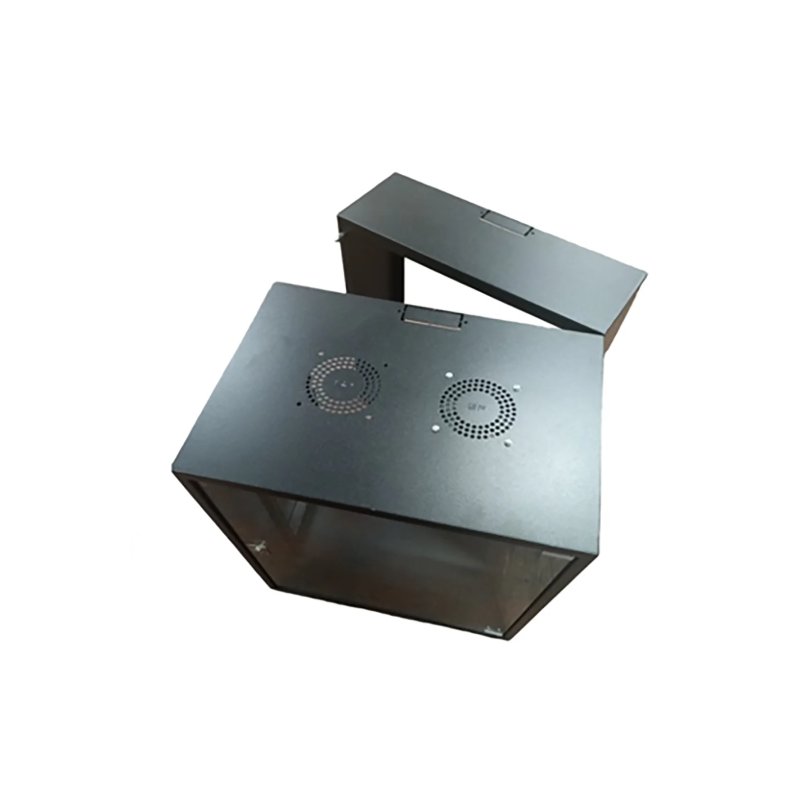 Zone Lite 6U 400+200mm Swing Frame Black Wall Mount Cabinet