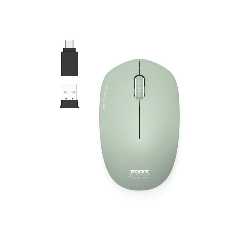 Port 2.4GHz Collection II Vert Olive Wireless Mouse