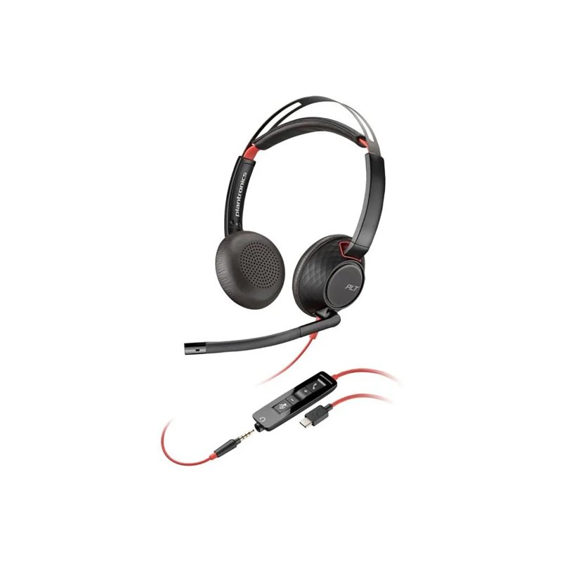 HP POLY 5220 Stereo USB-A Wired Black Headset