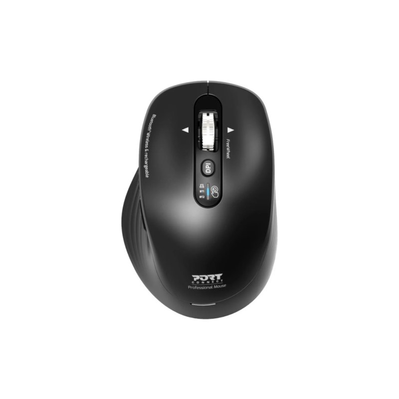 Port Business Wireless Black Mouse