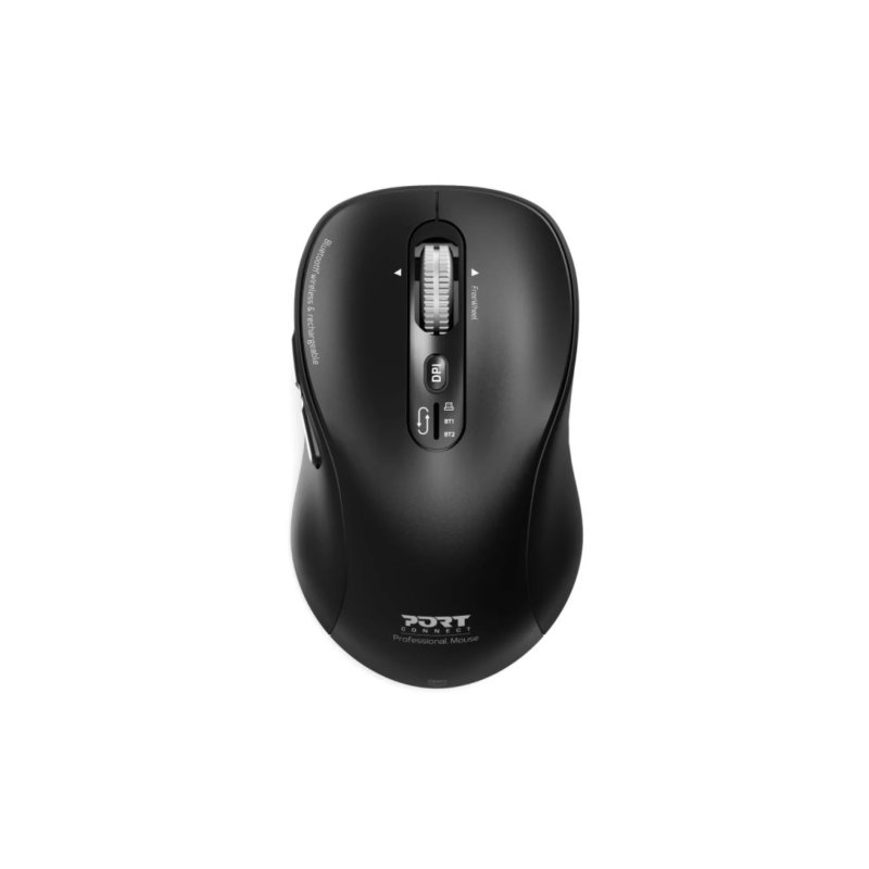 Port Expert Wireless Black Mouse