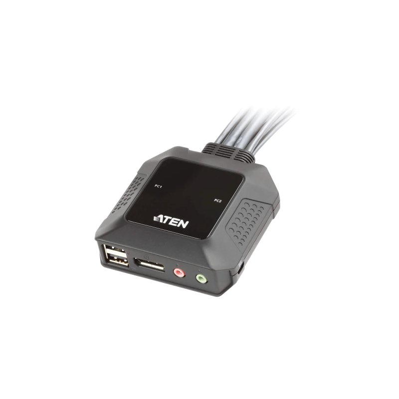 Aten USB 2-Port DisplayPort Cable With Remote Port Selector KVM Switch
