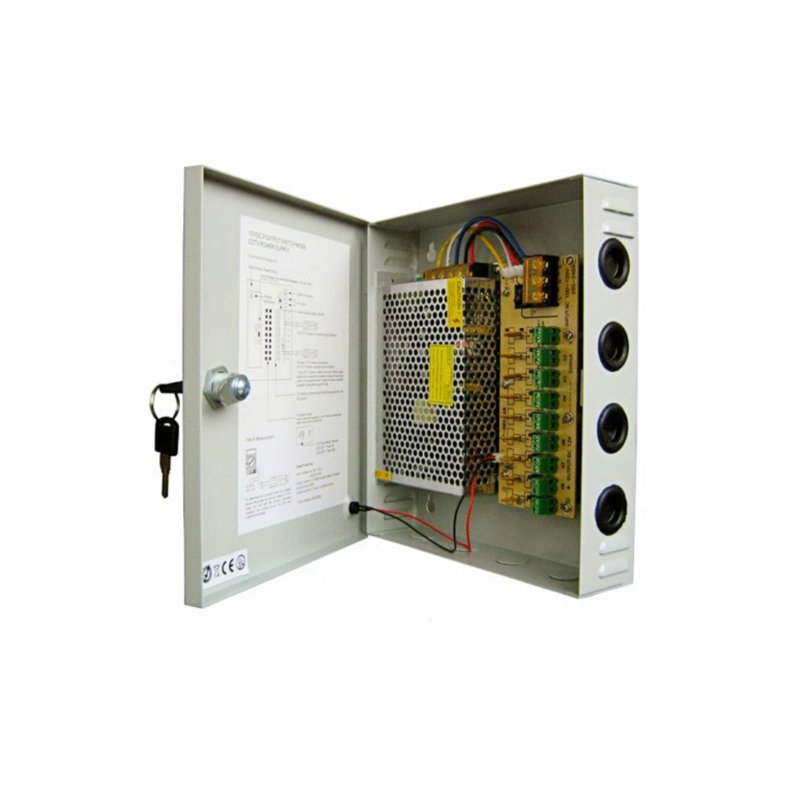 PinnSec 18-Way 10-12V 25A DC Switch Mode Power Supply
