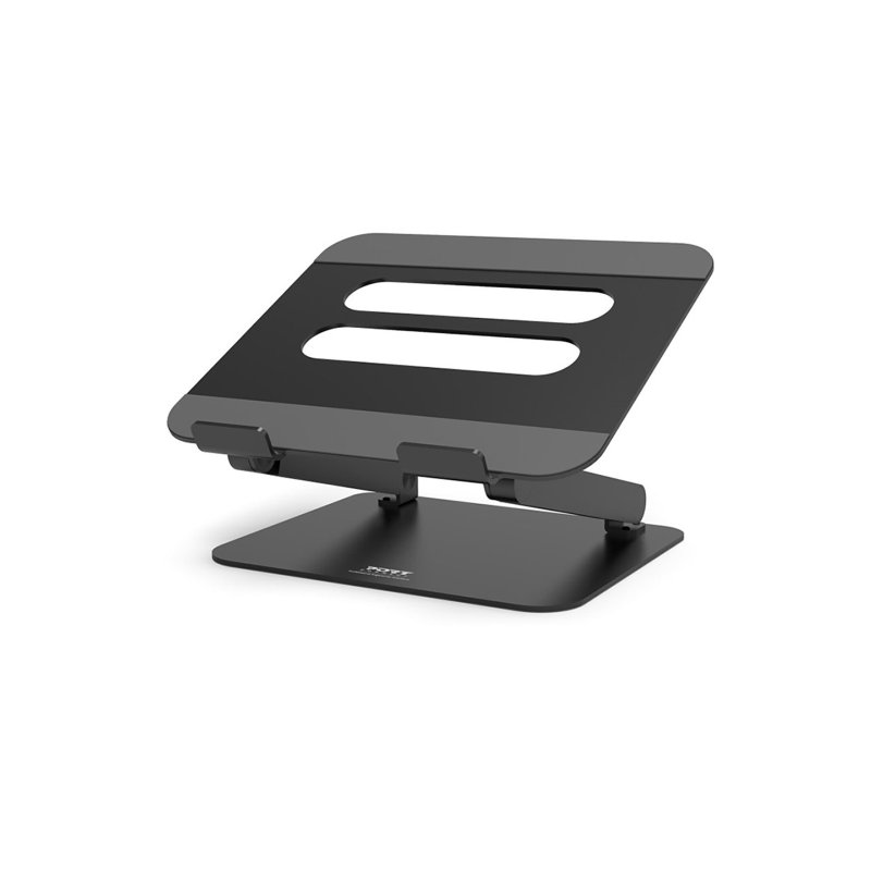 Port Black 15.6 Inch Aluminium Adjustable Notebook Stand