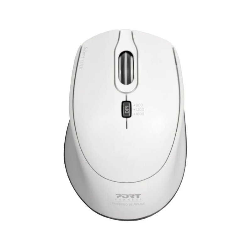 Port Office Pro Silent White Wireless Mouse