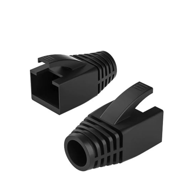 Datanet Black Boots For CAT6A Cable 7.8MM