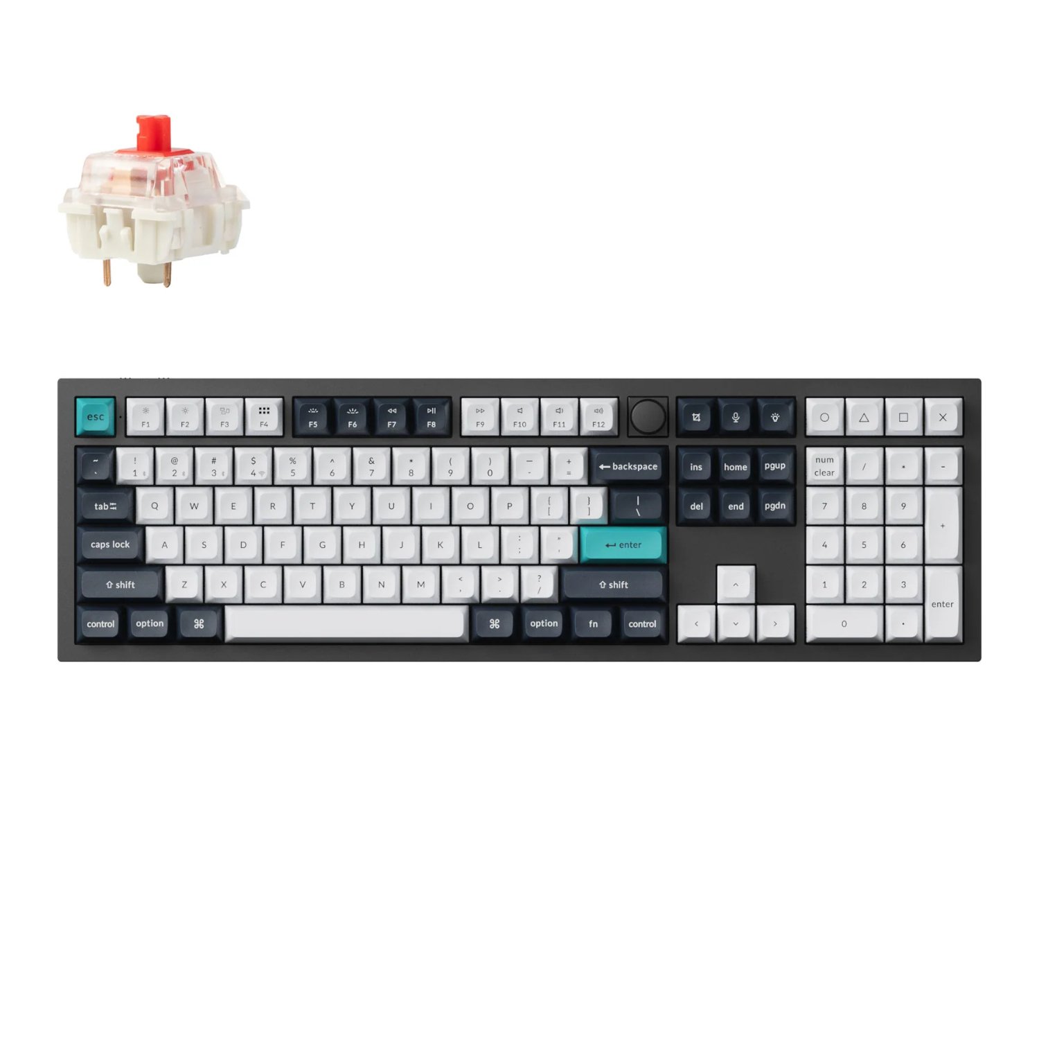 Keychron Q6 Max 100% Full Assembled Knob Red Switch Hot-Swap Gateron (Q6M-M1)
