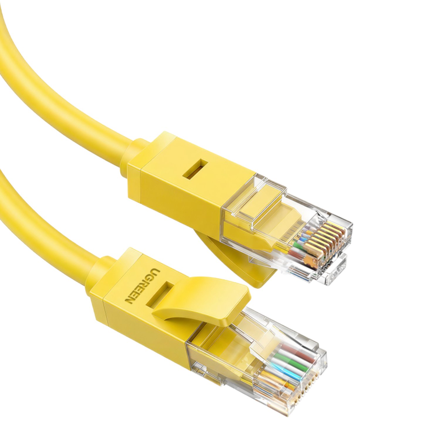 Ugreen RJ45 CAT6 0.5m LAN Network Cable - (1Gbps, 250MHz) - Yellow