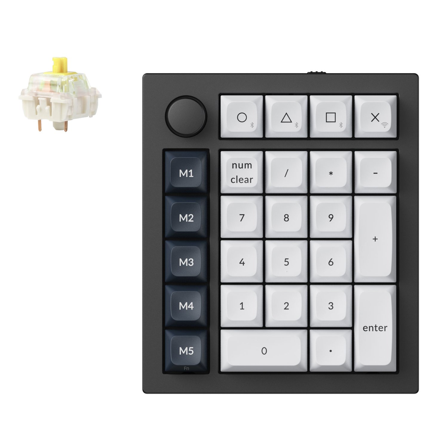 Keychron Q0 Max QMK Gateron Jupiter Banana RGB Wireless Custom Number (Q0M-M4)