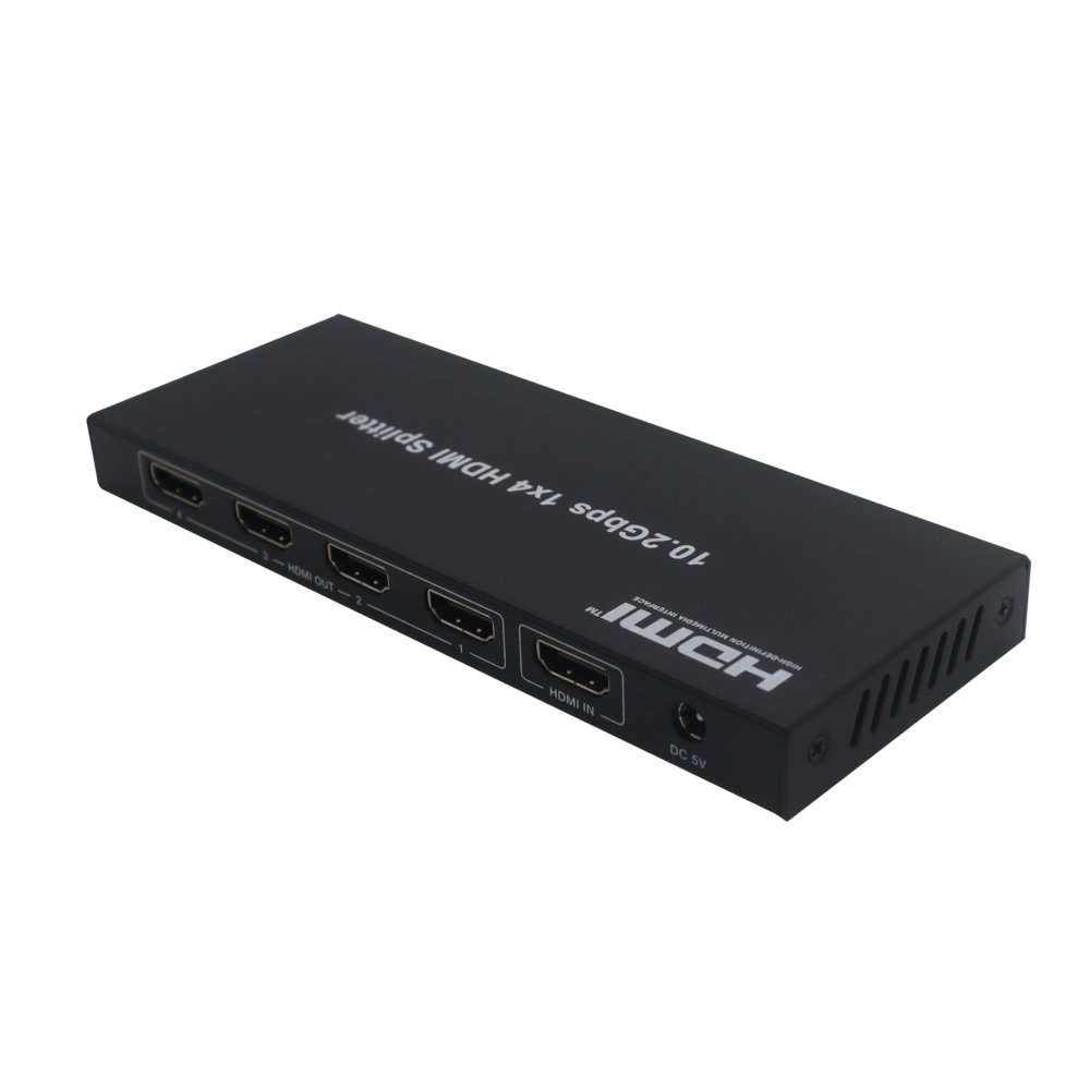 Hdcvt 1x4 HDMI 1.4 Splitter 4K with EDID Management