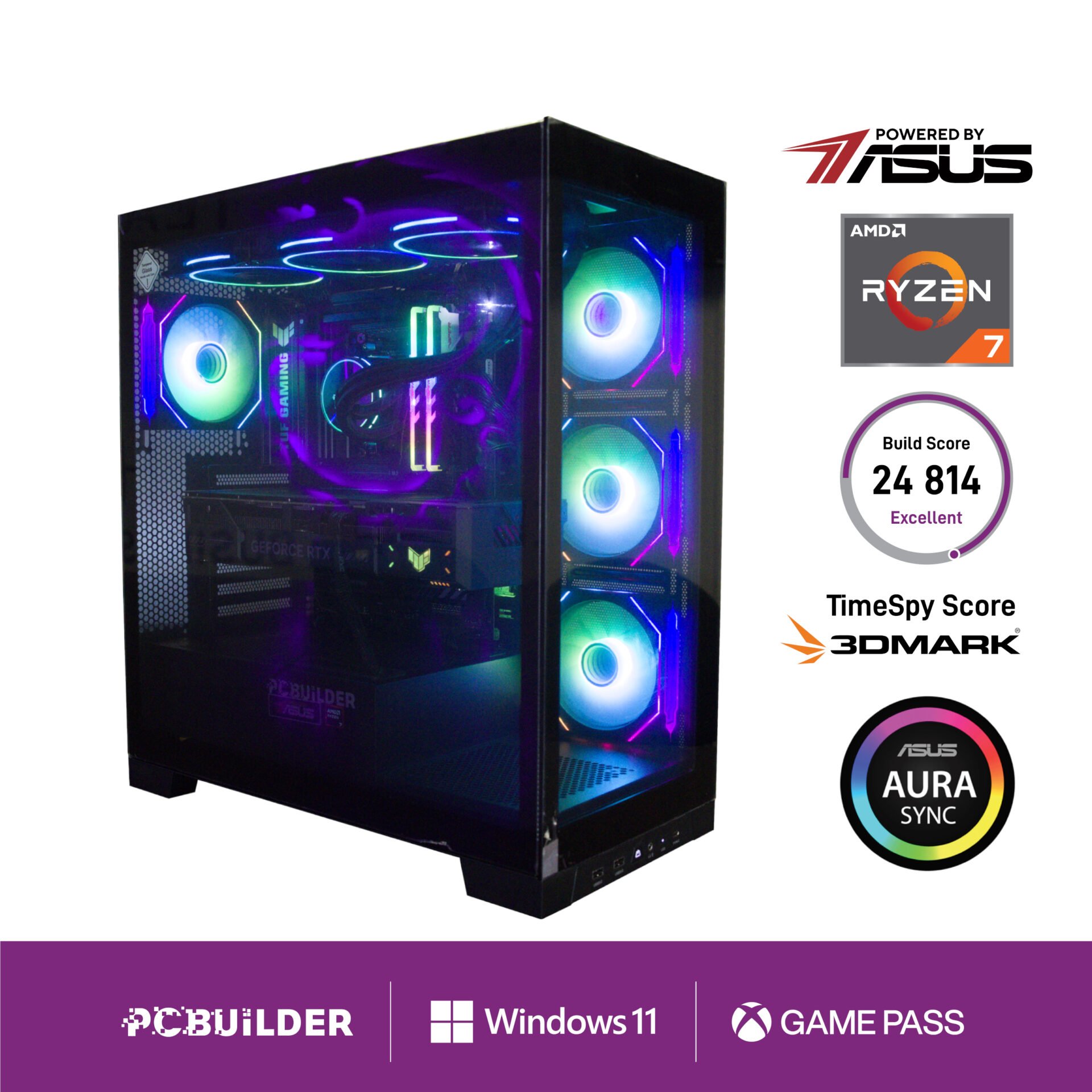 PCBuilder Ryzen 7 9700X Valour Windows 11 Gaming PC