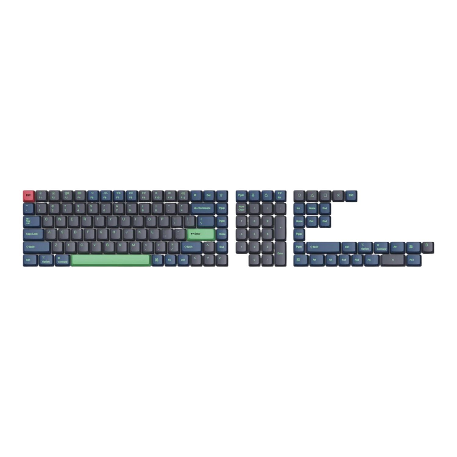 Keychron OEM Dye-Sub PBT Keycap Set – Hacker (Version C, PBT, OEM (T7)