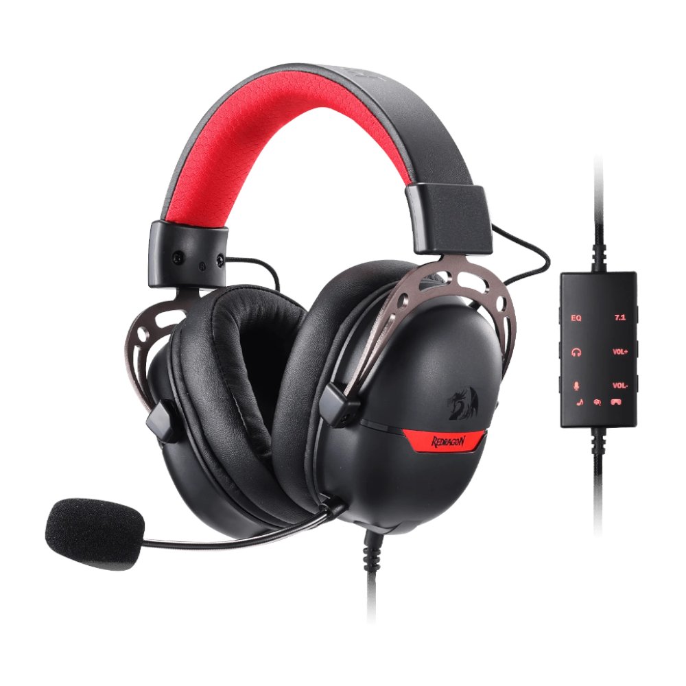 Redragon Over-Ear Aurora Gaming Headset - Black