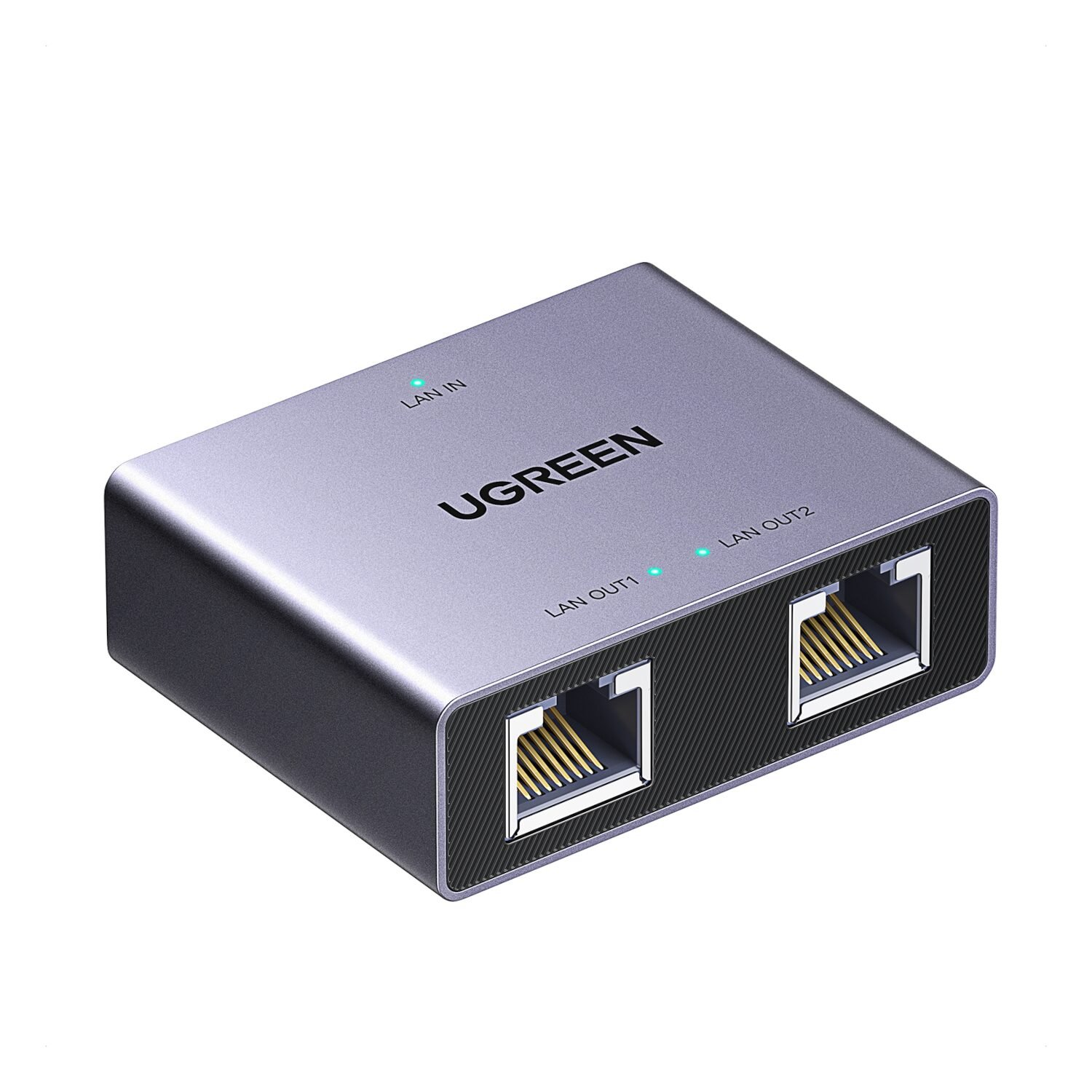 Ugreen 1-to-2 Gigabit Ethernet Splitter, 1000Mbps LAN Network Adapter