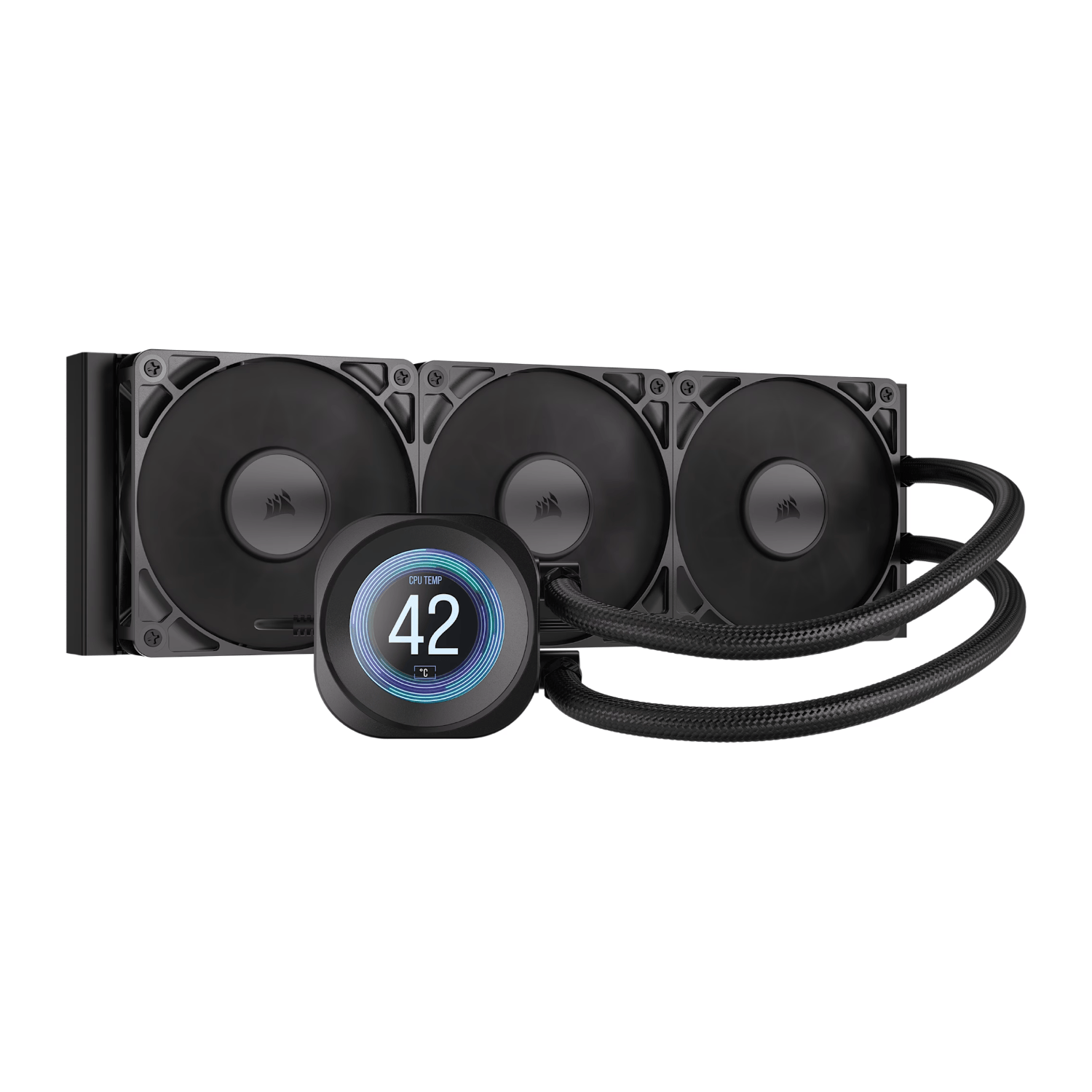 Corsair Nautilus 360 RS LCD Liquid CPU Cooler - Black
