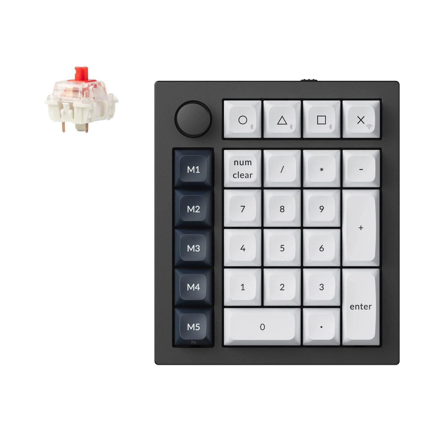 Keychron Q0 Max QMK Gateron Jupiter Red RGB Wireless Custom Number (Q0M-M1)