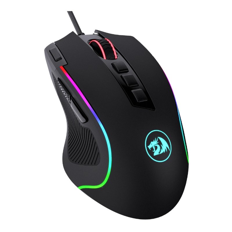 Redragon Predator 4000DPI RGB Ergo Gaming Mouse - Black