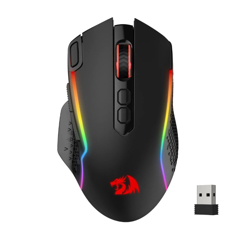 Redragon Taipan Pro 10000DPI RGB Wireless Gaming Mouse - Black